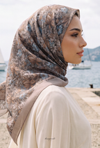 TSE Mod Japanese Cotton Voile Square In Hana