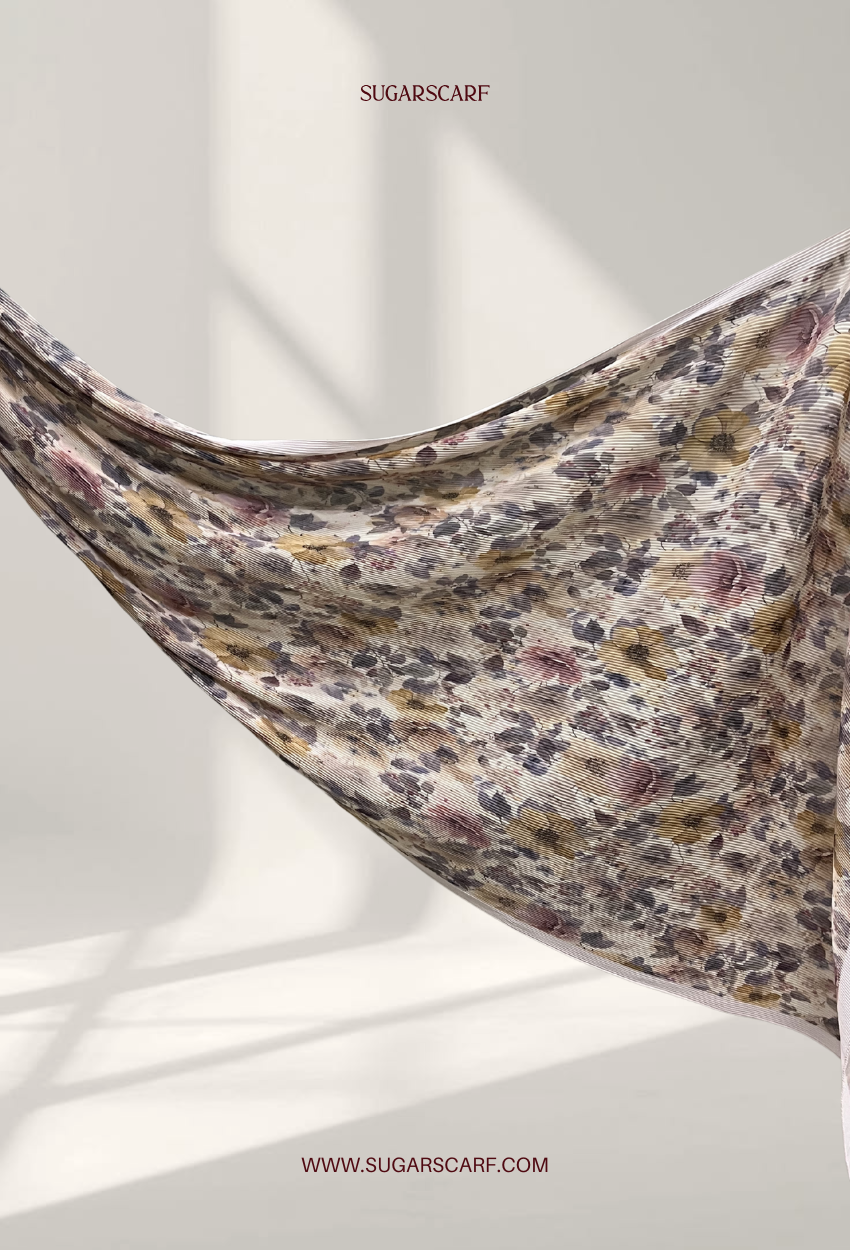 Fall In Love Wide Ultra Fine Pleated Shawl Ironless · in Anallie
