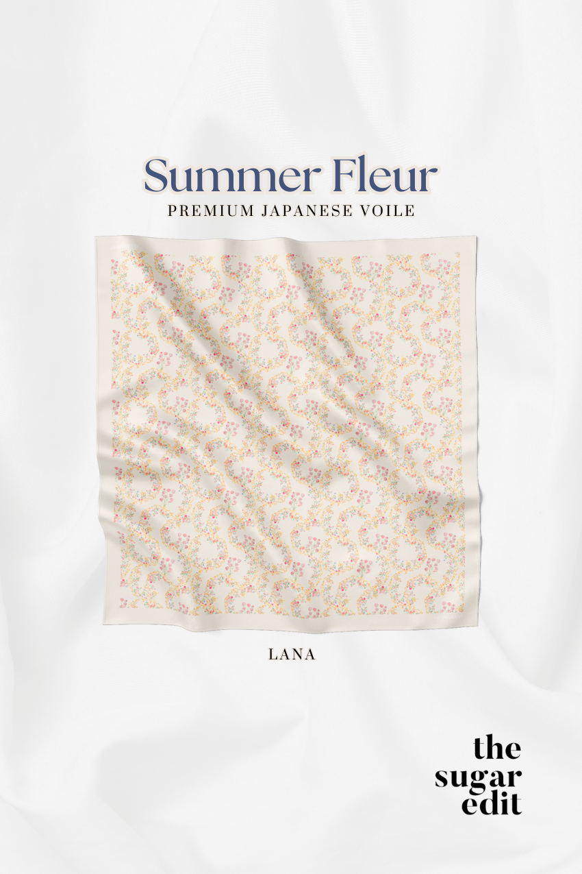 THESUGAREDIT Summer-Fleur Series Premium Japanese Voile ( Lana )