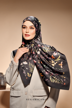 ( Square ) The Fresh Start Matte Satin Silk Scarf ( KNOT YOUR GOAL )