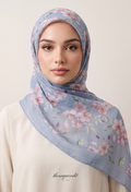 TSE BloomInvitation Japanese Cotton Voile Square - Lucena