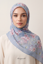 TSE BloomInvitation Japanese Cotton Voile Square - Lucena
