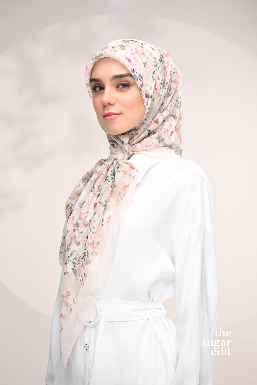 YES DEFECT - THESUGAREDIT Blooming Japanese Cotton Voile In ( Lush )