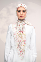 YES DEFECT - THESUGAREDIT Whispering Bloom Japanese Cotton Voile In (Serene Blossom)