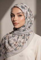 TSE BloomInvitation Japanese Cotton Voile Square - ⁠Saint-tropez