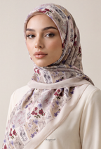 TSE BloomInvitation Japanese Cotton Voile Square - Fez