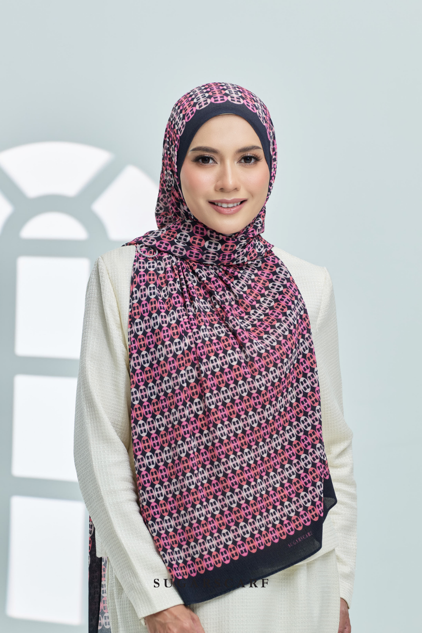 ( Full Wide Pleats Shawl ) Girl Boss ( Achiever )