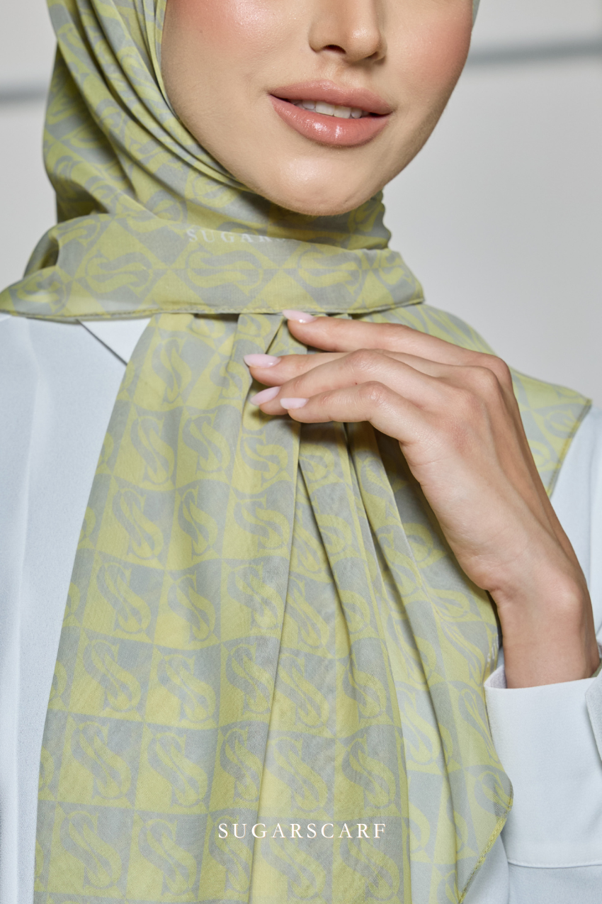 Sugarscarf Monogram JapaneseVoile In Celestial Summer