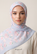 TSE BloomInvitation Japanese Cotton Voile Square - AbuDhabi
