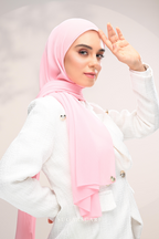 YES DEFECT - ( Full Wide Pleats Shawl ) Elegant Folds Everyday Ironless Pleats Shawl ( Lace )