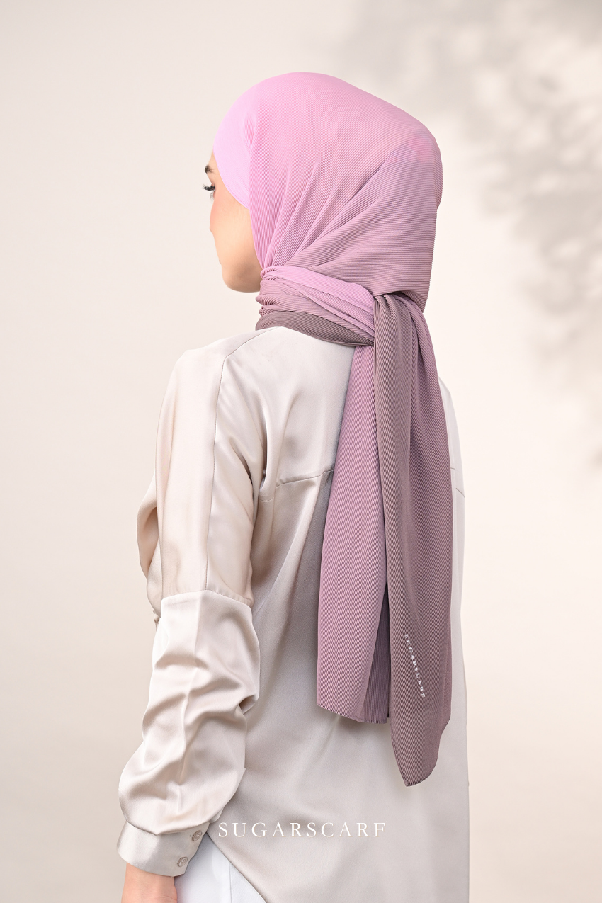 ( Full Wide Pleats Shawl ) Ombre ( Pastelina )