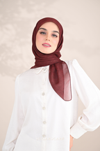 YES ( Square ) SSMonogramJP Voile in ( Classy Brown )