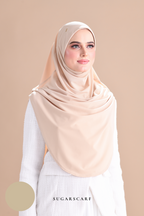 Iris Slip On Plain Hijab (Caramel)
