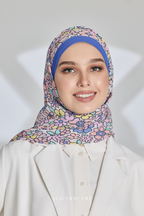 ( Full Wide Pleats Shawl ) Eid Flower Power ( FASHIONISTA )