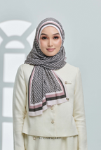 (SAMPLE) ( Full Wide Pleats Shawl ) Classy Monogram ( UPPER SIDE )