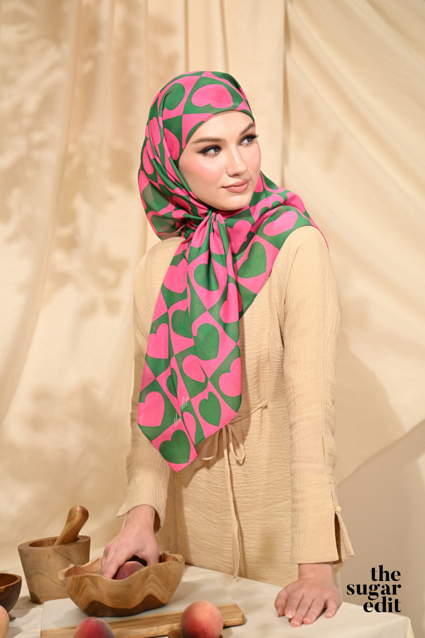 YES DEFECT - THESUGAREDIT Heart Edit Vol 1 French Silk Cotton Bawal ( CRUSH )