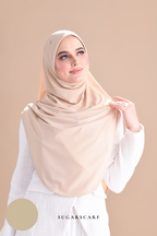 Iris Slip On Plain Hijab (Caramel)