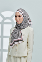 (SAMPLE) ( Full Wide Pleats Shawl ) Classy Monogram ( UPPER SIDE )