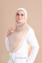 Iris Slip On Plain Hijab (Caramel)