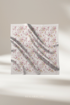 YES DEFECT ( Square ) Celeste Matte Satin Silk Scarf ( FORGIVENESS )