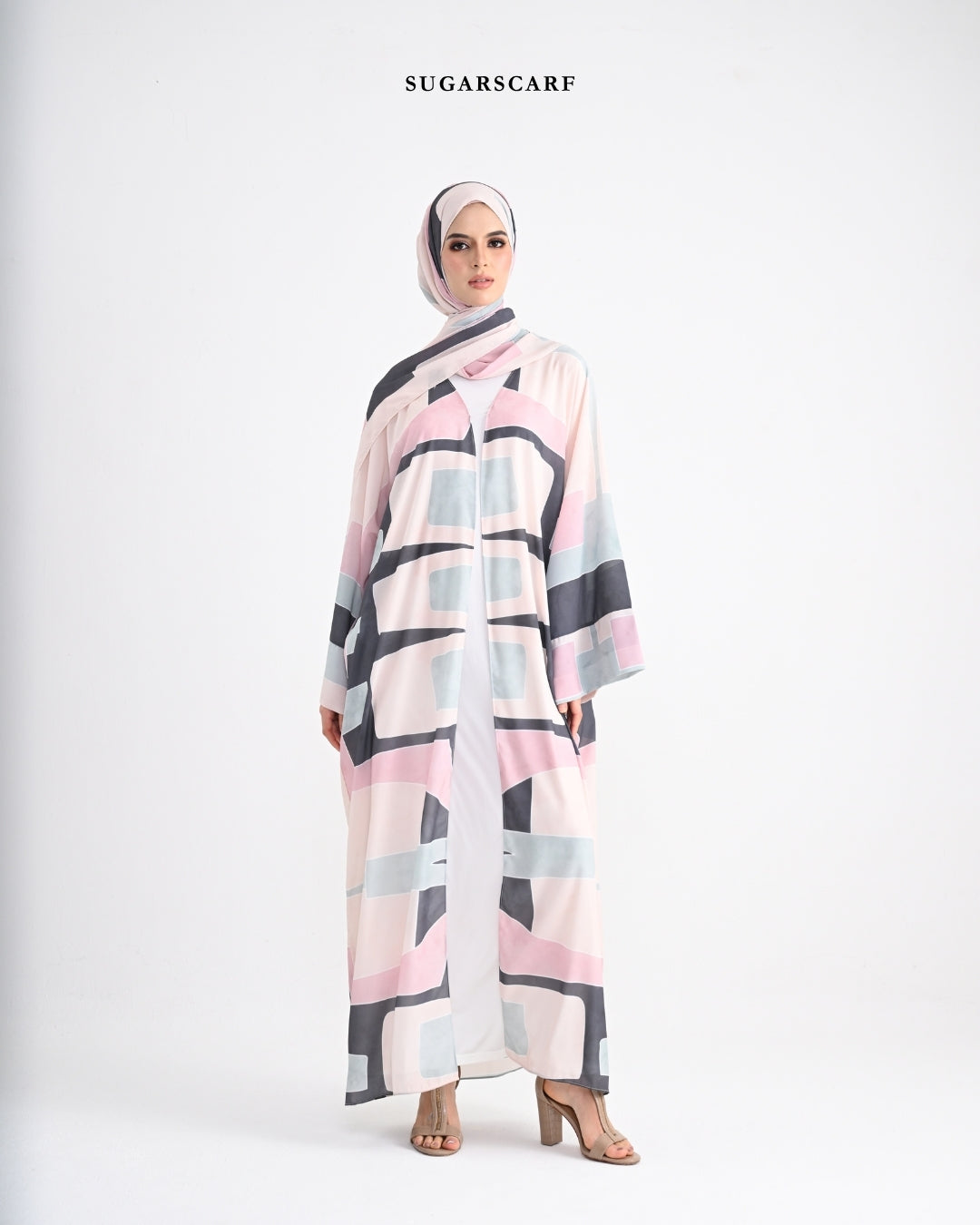 She is In Bloom Abaya Outer in Olivia