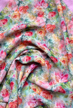 TSE BloomInvitation Japanese Cotton Voile Square - Narea (Vibrant)