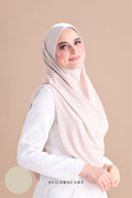 Iris Slip On Plain Hijab (Creampuff)