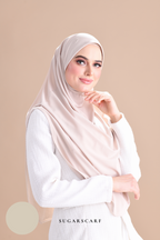 Iris Slip On Plain Hijab (Creampuff)
