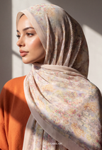 Fall In Love Wide Ultra Fine Pleated Shawl Ironless · in GardeniaPL