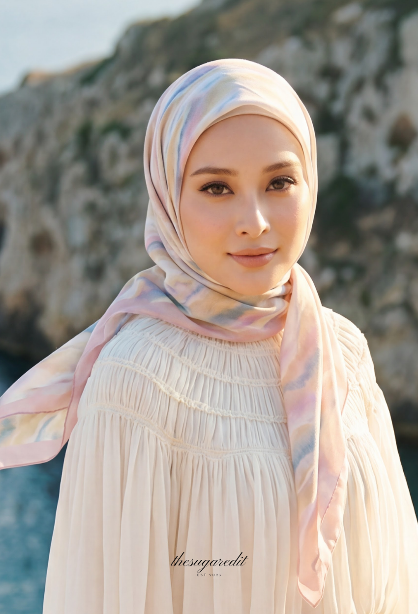 TSE Mod Japanese Cotton Voile Square CottonCandy