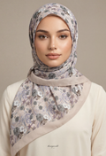 TSE BloomInvitation Japanese Cotton Voile Square - Ariel