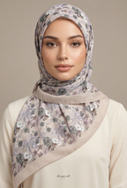 TSE BloomInvitation Japanese Cotton Voile Square - Ariel