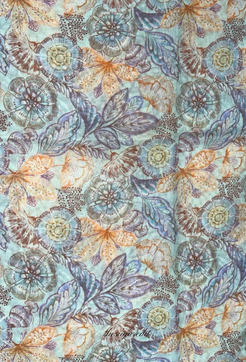 TSE BloomInvitation Japanese Cotton Voile Square -  ConventGarden