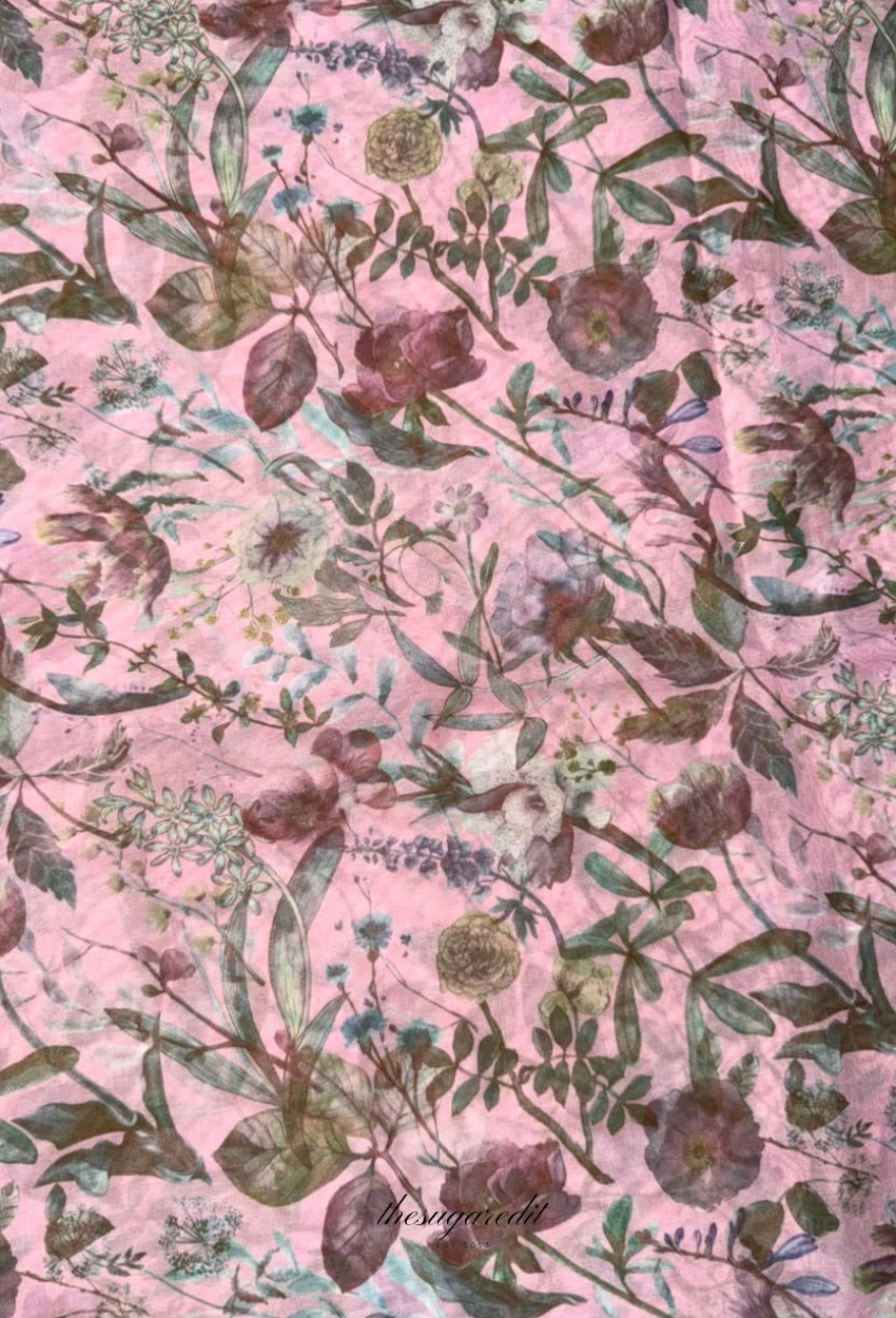 TSE BloomInvitation Japanese Cotton Voile Square - Birmingham