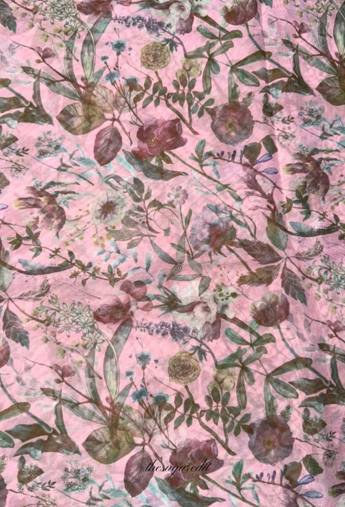 TSE BloomInvitation Japanese Cotton Voile Square - Birmingham