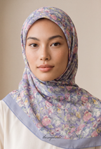 TSE BloomInvitation Japanese Cotton Voile Square  - Whitehall