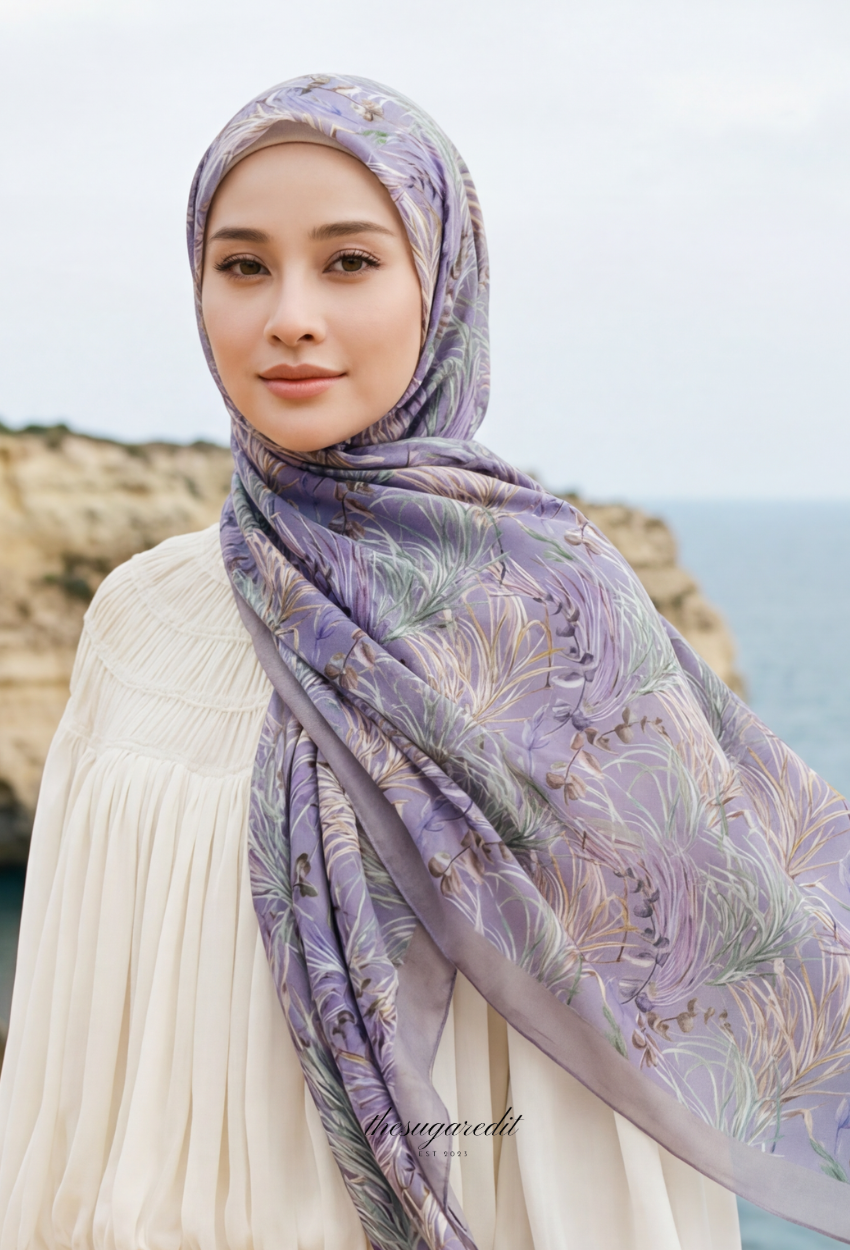 TSE BloomInvitation Japanese Cotton Voile Square Lona