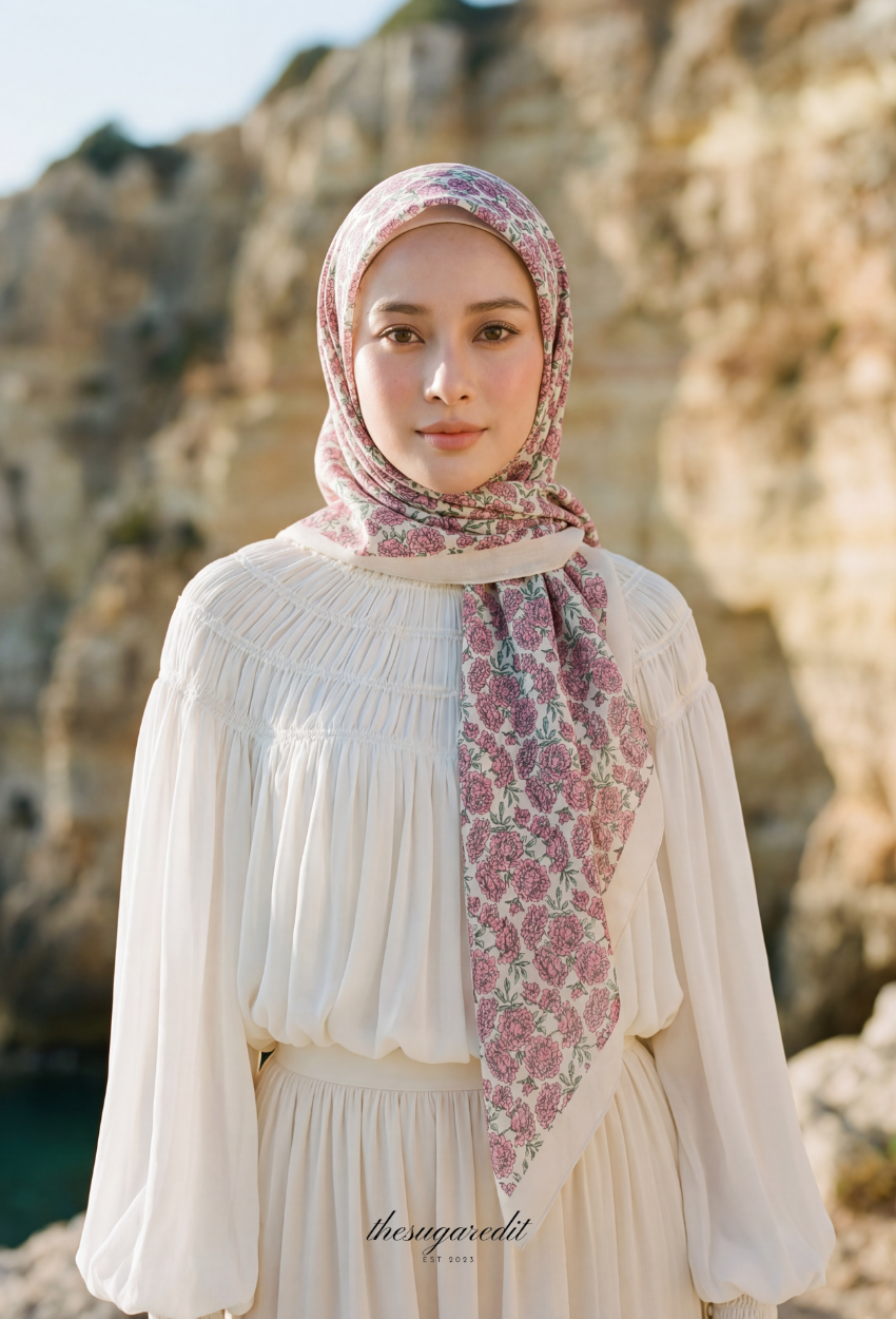 TSE Grace Collection Japanese Voile Square In YouAreUnbroken