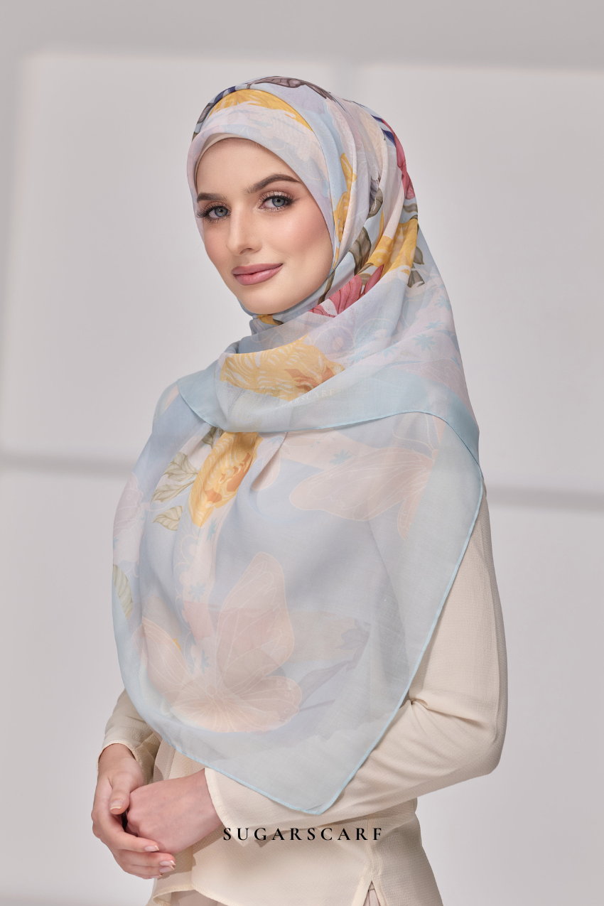 YES ( Japanese Voile Vol2 Square Scarf ) Riang Raya in ( BERSERI )