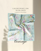 YES Garden Of Nusaybah Matte Satin Square In (Courage)