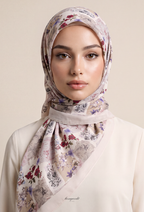 TSE BloomInvitation Japanese Cotton Voile Square - Fez