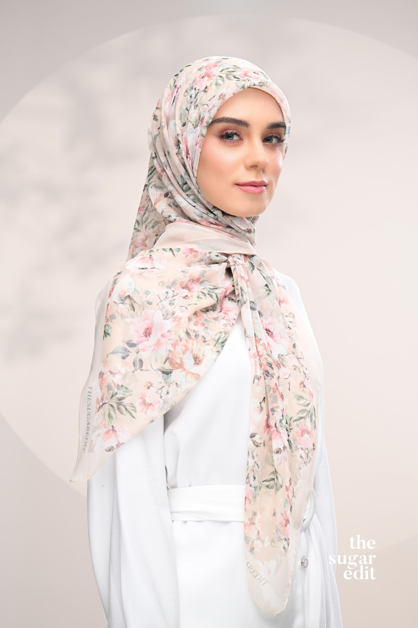 YES DEFECT - THESUGAREDIT Blooming Japanese Cotton Voile In ( Lush )