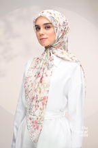 YES DEFECT - THESUGAREDIT Whispering Bloom Japanese Cotton Voile In (Serene Blossom)