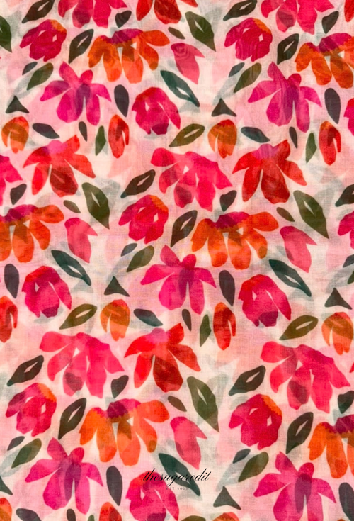 TSE BloomInvitation Japanese Cotton Voile Square - Germany