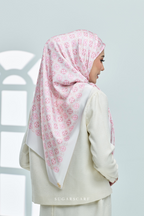 YES DEFECT - ( Square ) AS-IS Girl Boss Mixed Satin Silk Scarf ( Charisma )