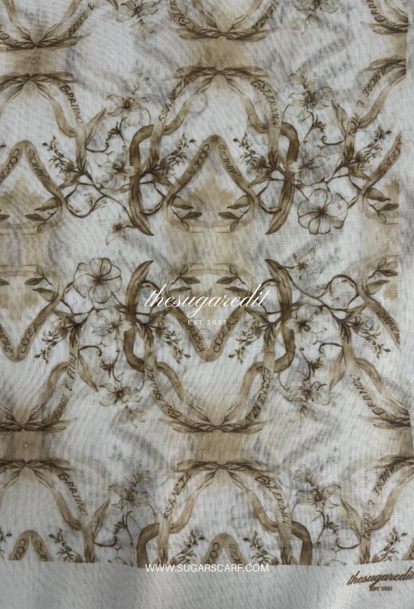 TSE Bloom JapaneseOsaka 47Inch Cotton Voile Square - Pisa