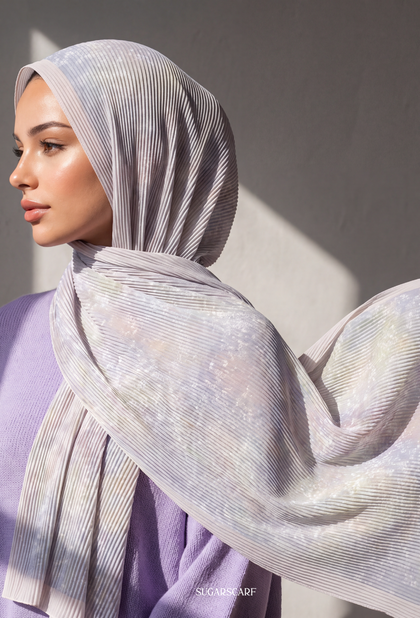 Fall In Love Wide Ultra Fine Pleated Shawl Ironless · in NariePL