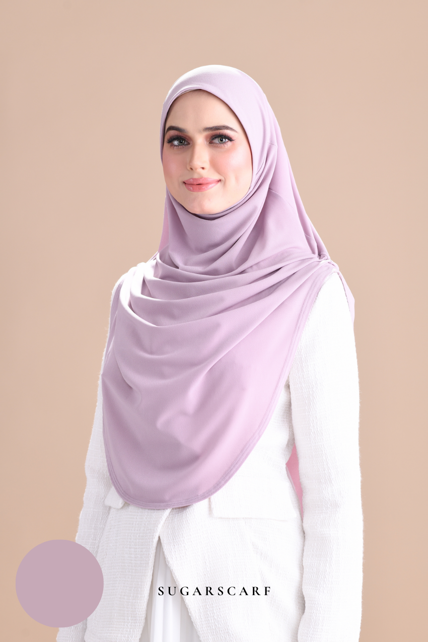 Iris Slip On Plain Hijab (Lilac)