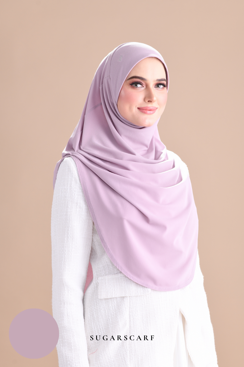 Iris Slip On Plain Hijab (Lilac)