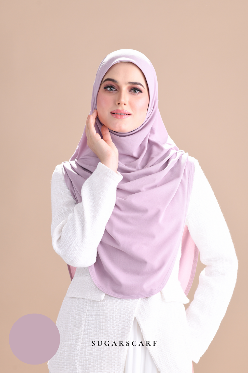 Iris Slip On Plain Hijab (Lilac)